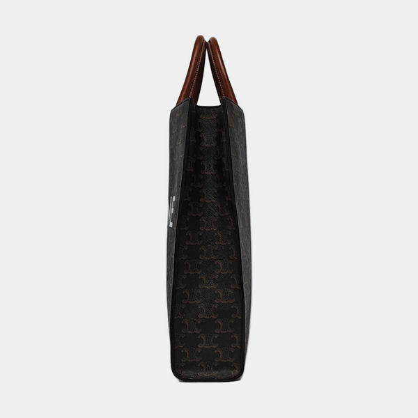 CABAS CELINE Small Coated Canvas Brown