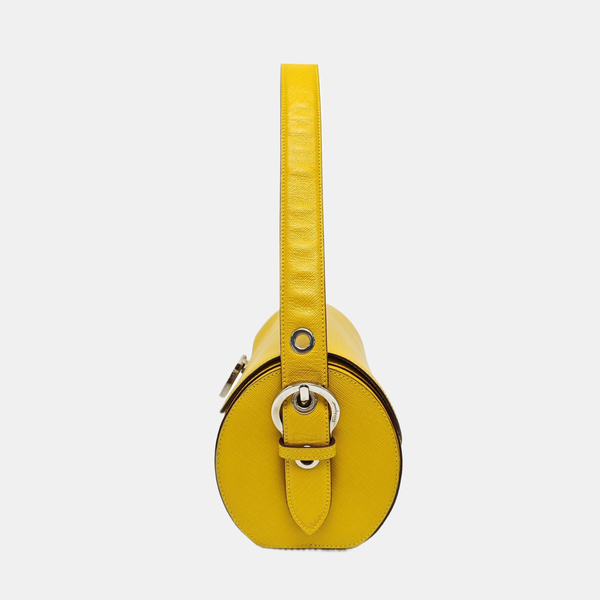 Calfskin Top Handle Bag Yellow
