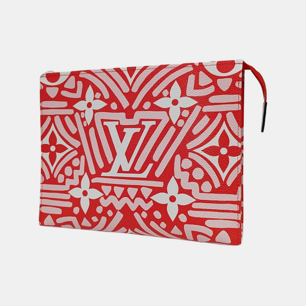TOILET POCKET 26 Coated Canvas Red