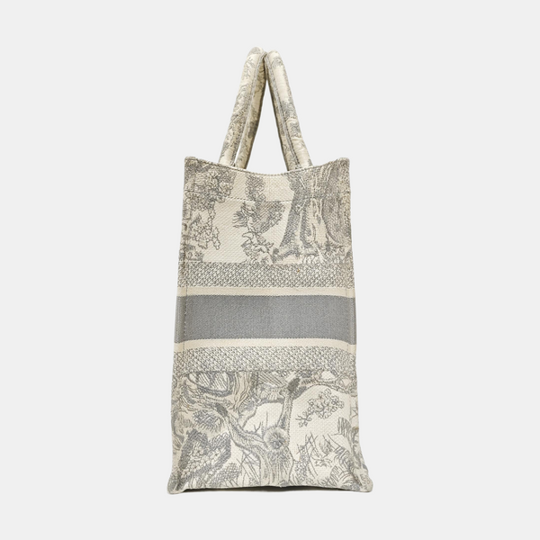 Book Tote Medium Fabric Gray