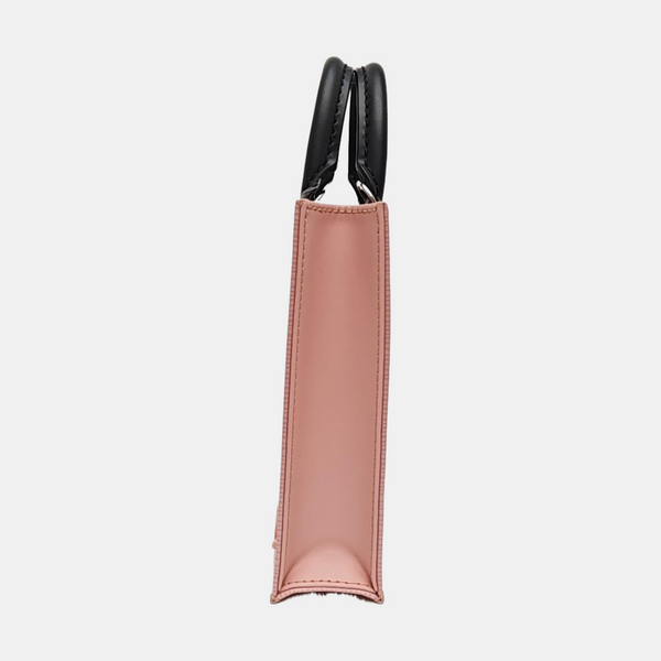 SAC PLAT Mini Epi Pink