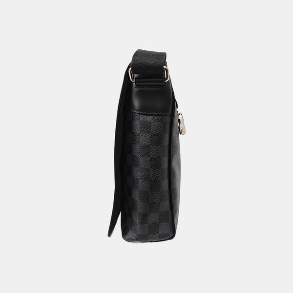 DISTRICT MM Damier Graphite Coated Canvas Gray