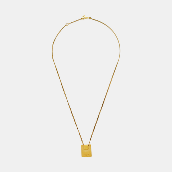 ALPHABET Brass Gold Necklace