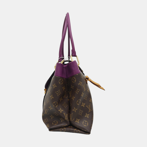 OLYMPE Monogram Coated Canvas Brown