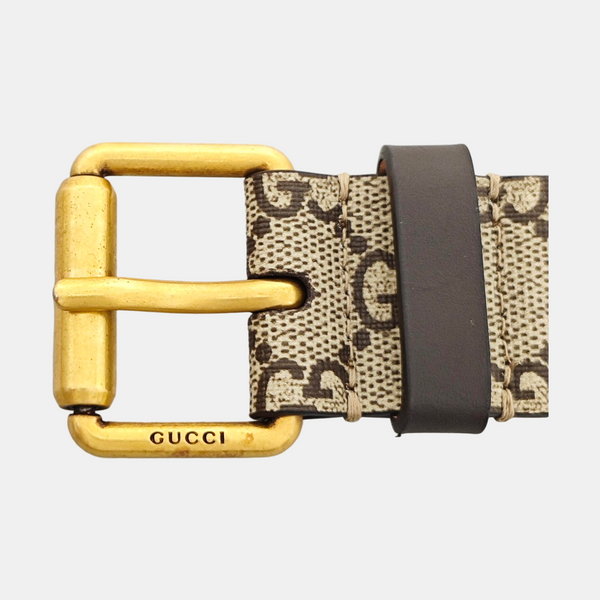 Leather Belt Beige