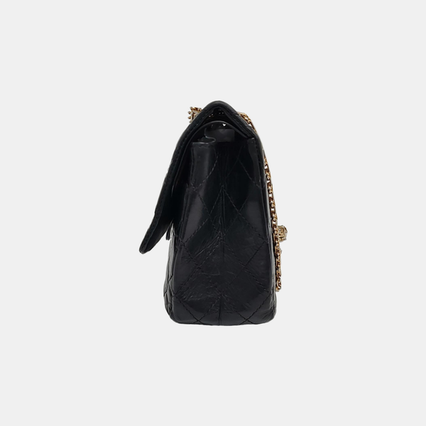 Authenticated pre-owned 2.55 227 (jumbo) Quilted Calfskin Black - Shoulder Bag at Looply