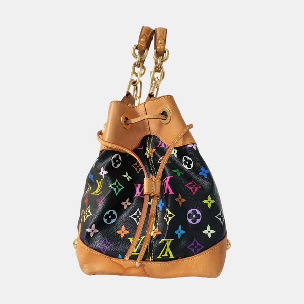 URSULA Monogram Coated Canvas Black