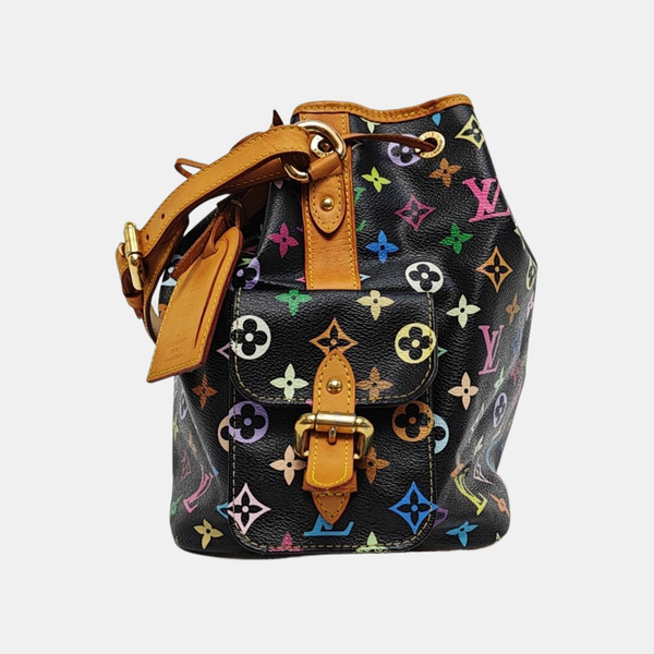 LV × TM NÉONOÉ MM Monogram Coated Canvas Black