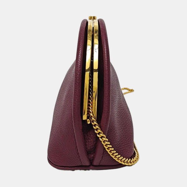 Calfskin Shoulder Bag Purple