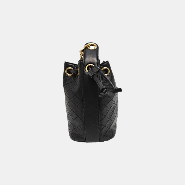 CASSANDRE Quilted Lambskin Black