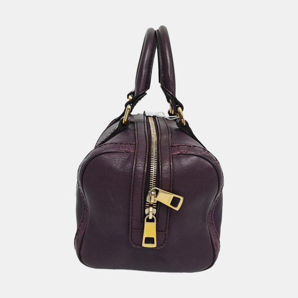Joy Monogram Calfskin Purple