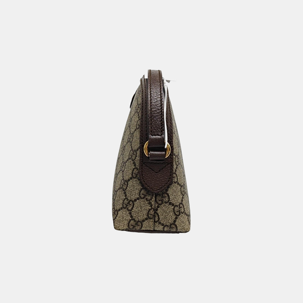 Ophidia Small Monogram Coated Canvas Beige