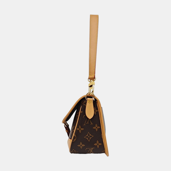 DIANE Monogram Coated Canvas Brown