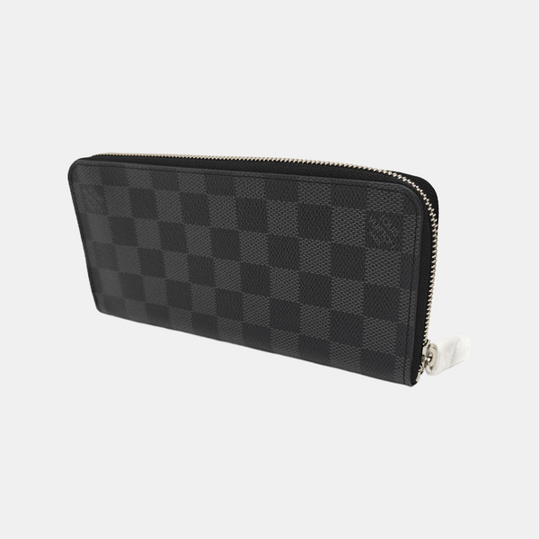 ZIPPY Damier Graphite Coated Canvas Gray