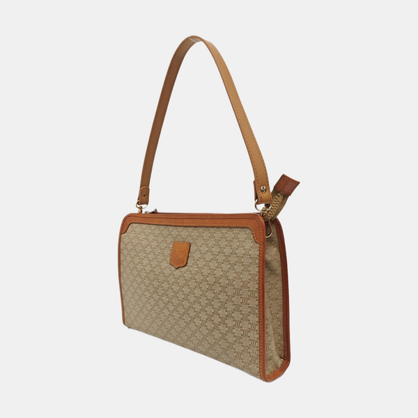 MACADAM CLUTCHES Coated Canvas Beige