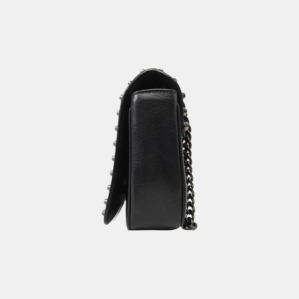 Calfskin Shoulder Bag Black