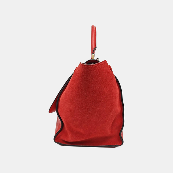 TRAPEZE Medium Calfskin Red