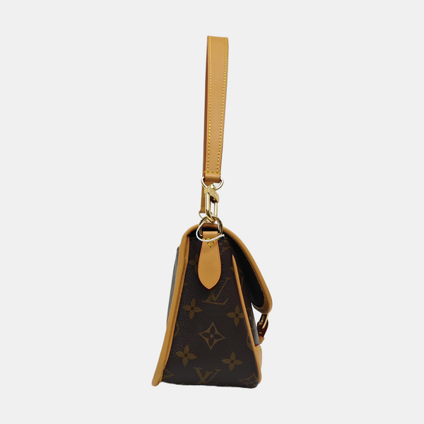 DIANE Monogram Coated Canvas Brown