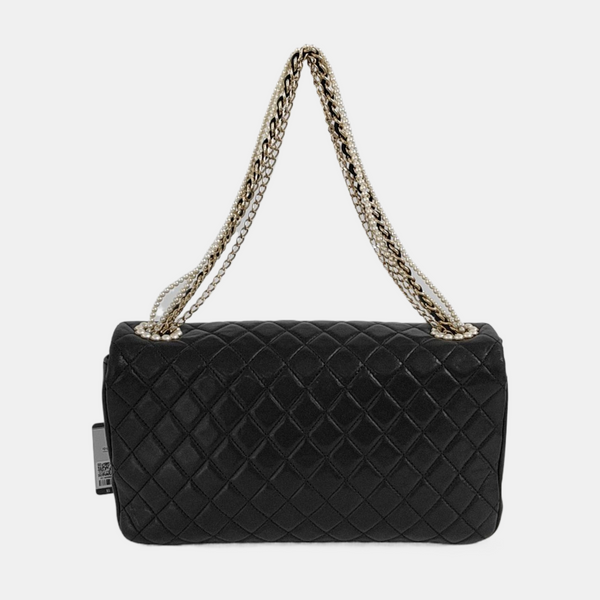 Medium Quilted Lambskin Black