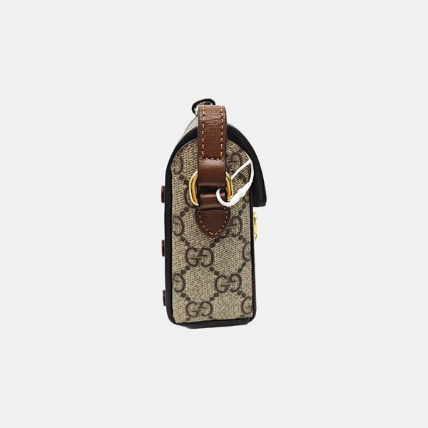 Horsebit 1955 Mini Monogram Coated Canvas Beige