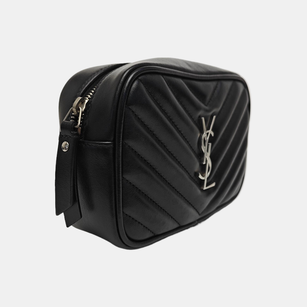 LOU Chevron Calfskin Black