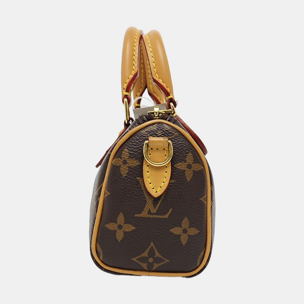 SPEEDY Nano Monogram lona revestida marrón