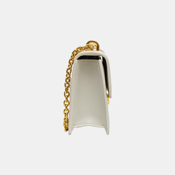 30 Montaigne East-West Calfskin White