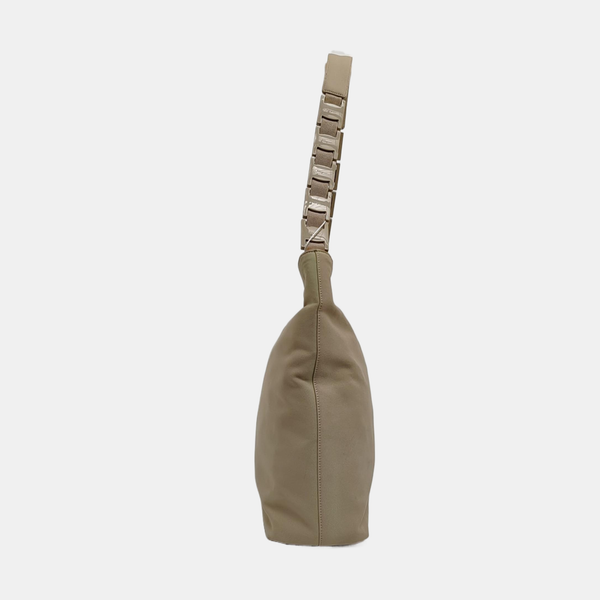 Fabric Shoulder Bag Beige
