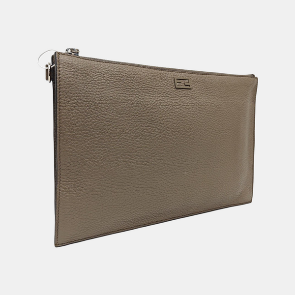 Calfskin Clutch Gray