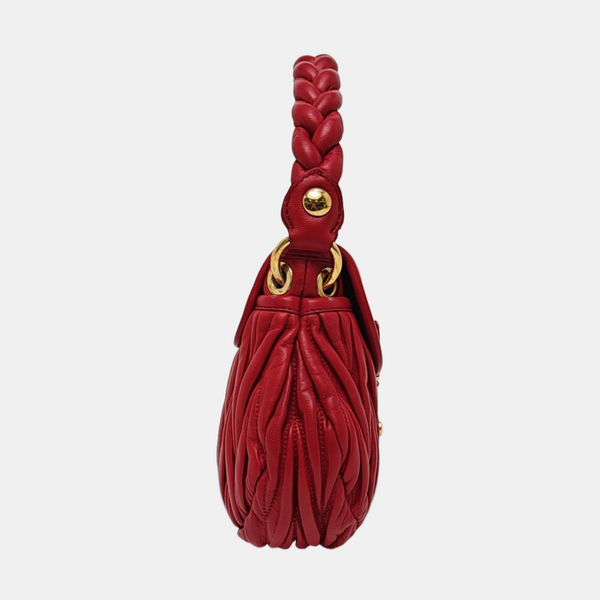 Miu Coffer Lambskin Red