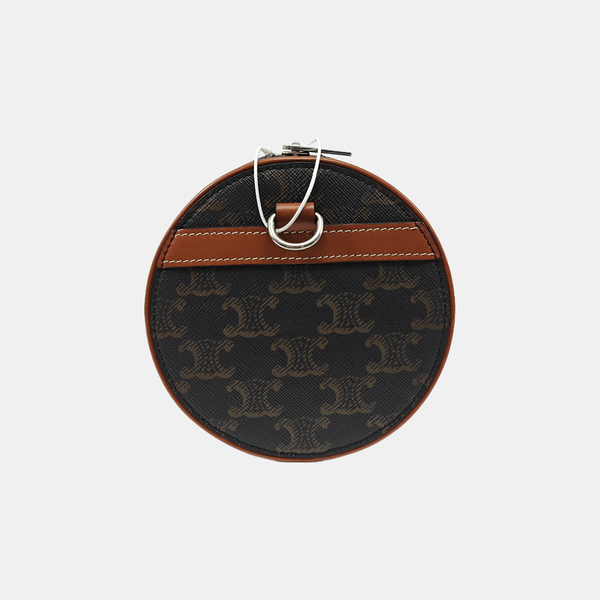 Coated Canvas Shoulder Bag Small Black