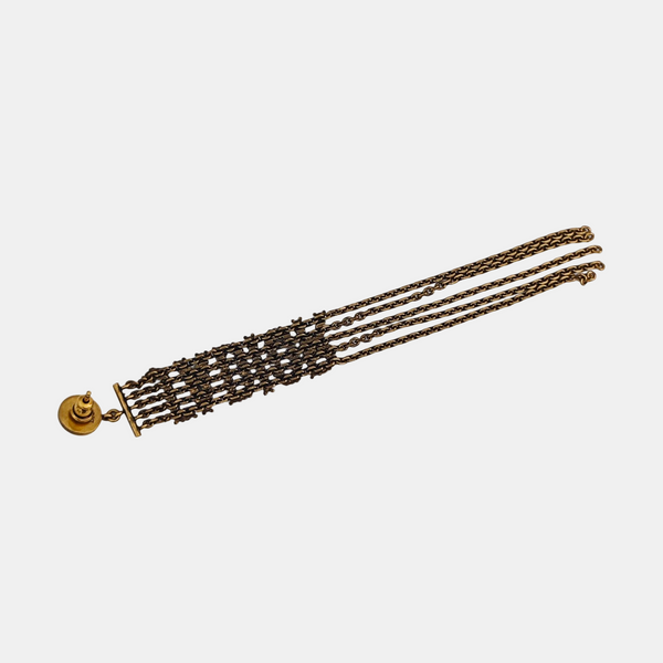 J'adior Metal Gold Stud Earrings