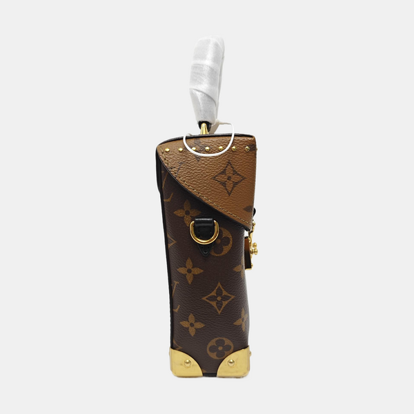 CAMERA BOX Monogram Coated Canvas Brown