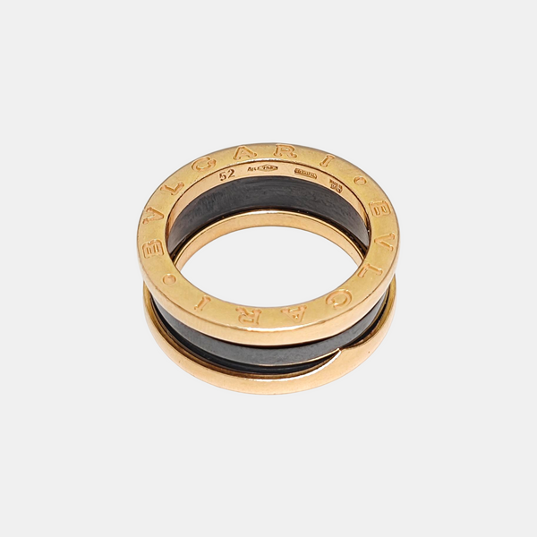 B.ZERO1 18k Rose Gold Ring EU 52