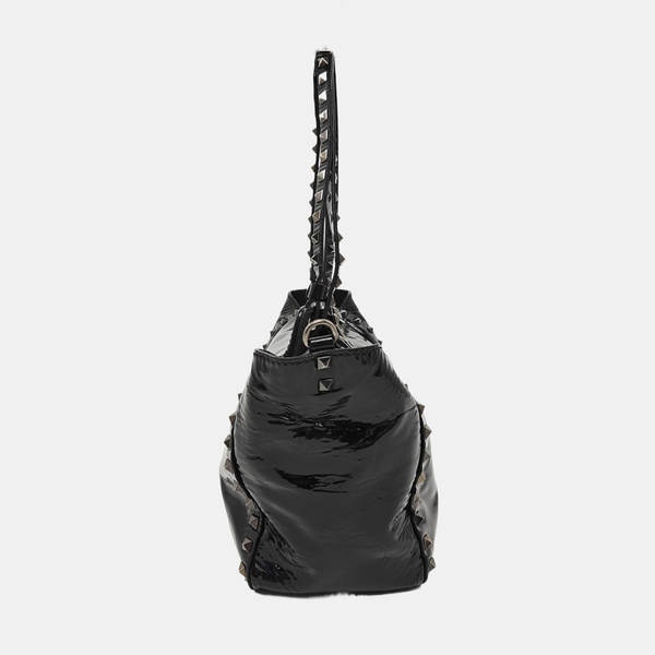 Rockstud Small Patent Leather Black