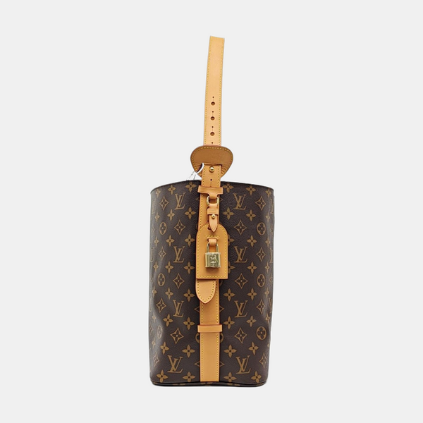 ALL IN GM Monogram Coated Canvas Brown