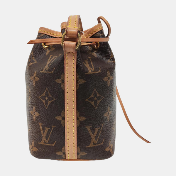 NÉONOÉ Nano Monogram Coated Canvas Brown