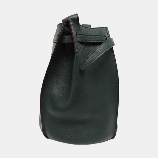 Authenticated pre-owned BIG BAG Calfskin Green - Bucket Bag at Looply