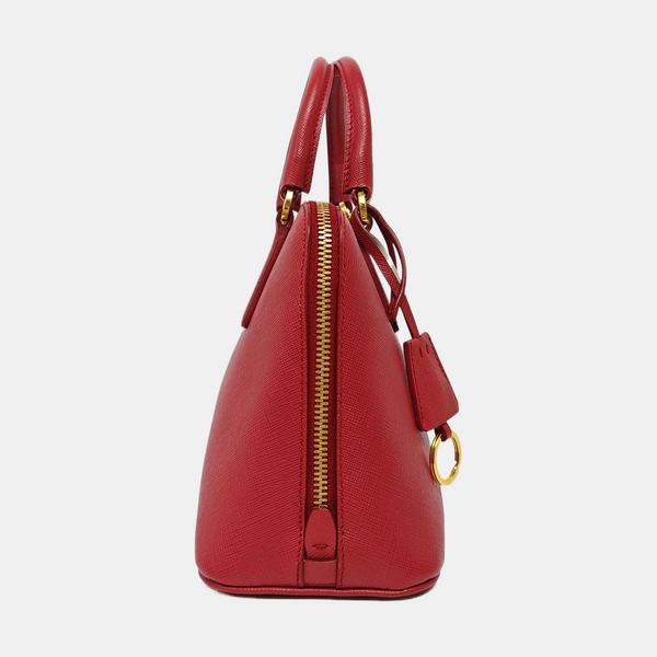 Promenade Small Saffiano Calfskin Red