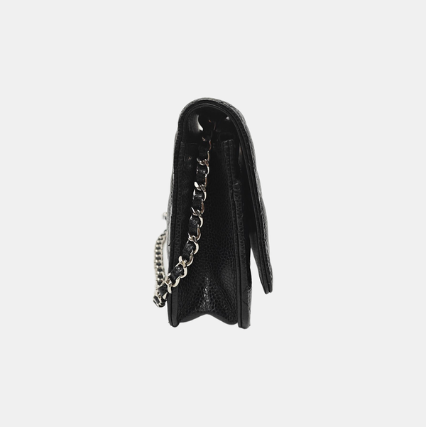WOC Quilted Grained Calfskin Black