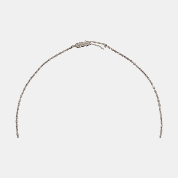 C DE CARTIER 18k White Gold Silver Necklace
