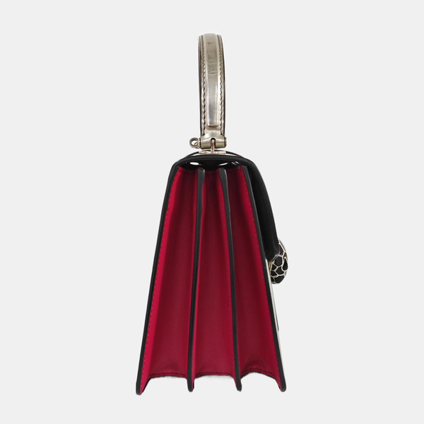 SERPENTI FOREVER Piel de ternera plateada