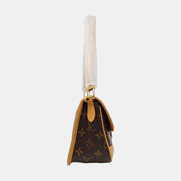 DIANE Monogram Coated Canvas Brown