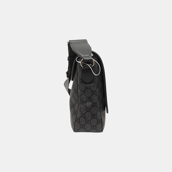 Ophidia Medium Monogram Coated Canvas Gray