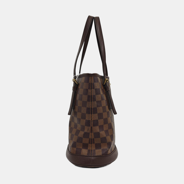 BUCKET PM Damier Ebene Coated Canvas Brown