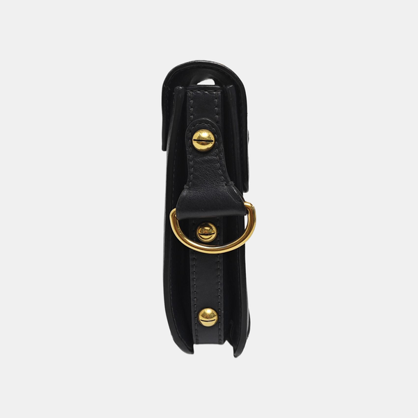 Calfskin Shoulder Bag Black