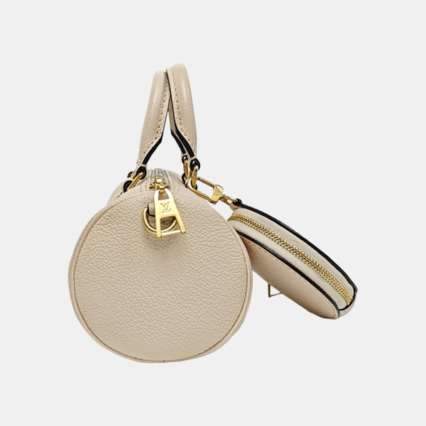 PAPILLON PM Monogram Calfskin White