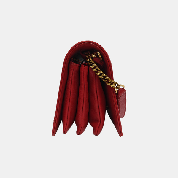 ANGIE Quilted Lambskin Red