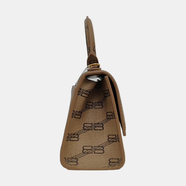 Hourglass XS Coated Canvas Brown