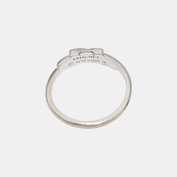 Jeux De Liens 18k White Gold Silver Ring EU 50